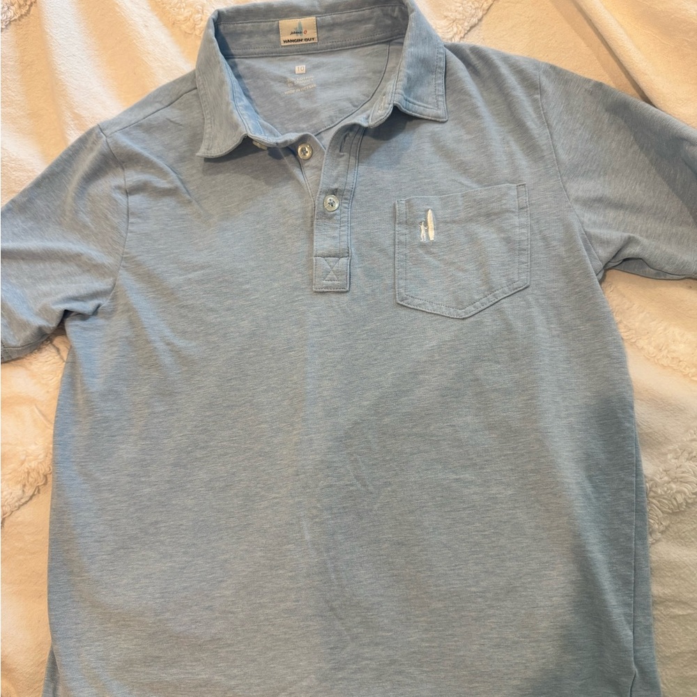johnnie-O Light Blue Kids Polo Shirt